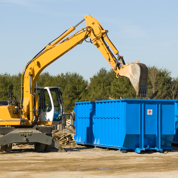 are there any restrictions on where a residential dumpster can be placed in Texas